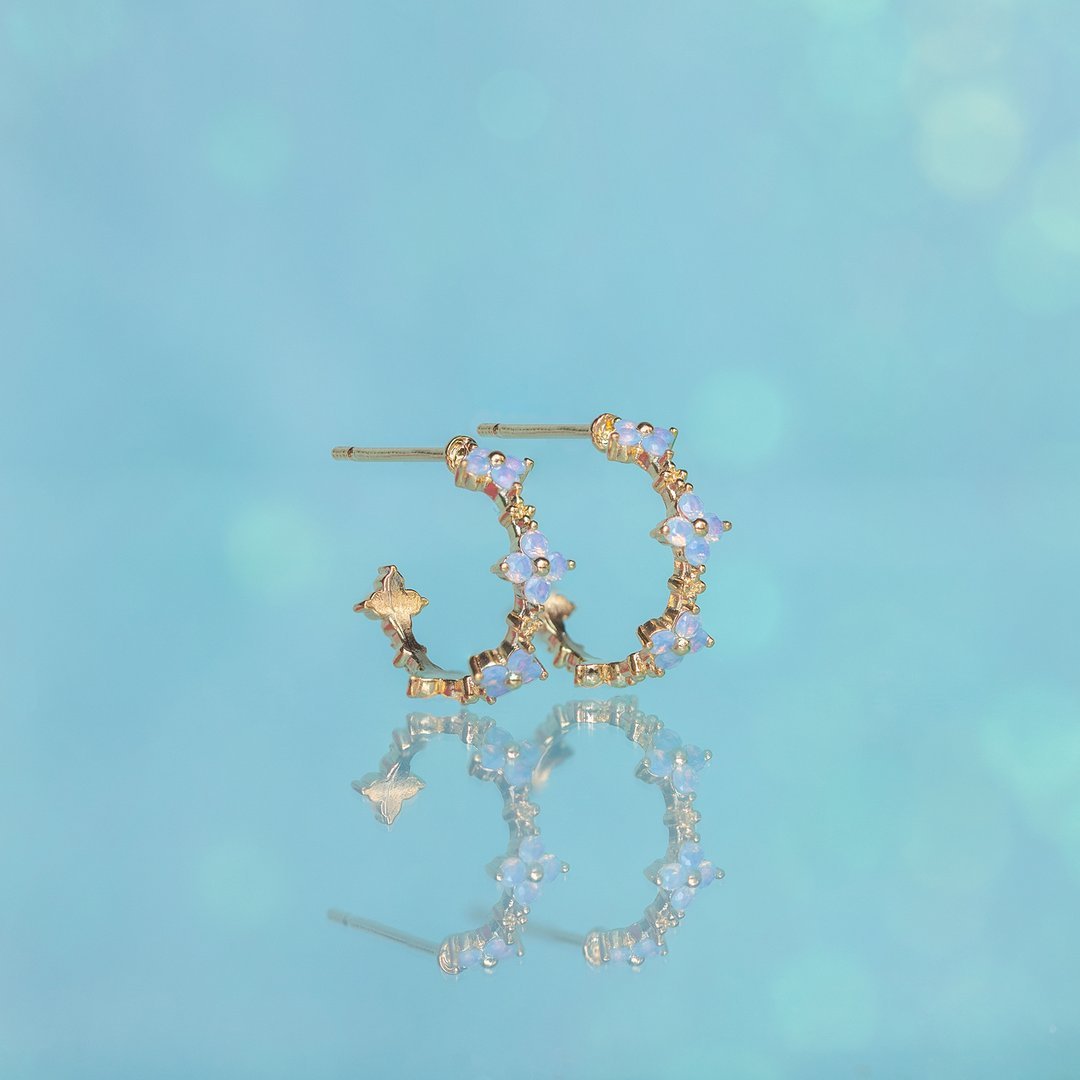 Flower Earrings With Picks And Drills