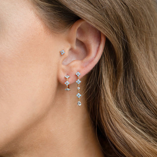Flower Earrings With Picks And Drills