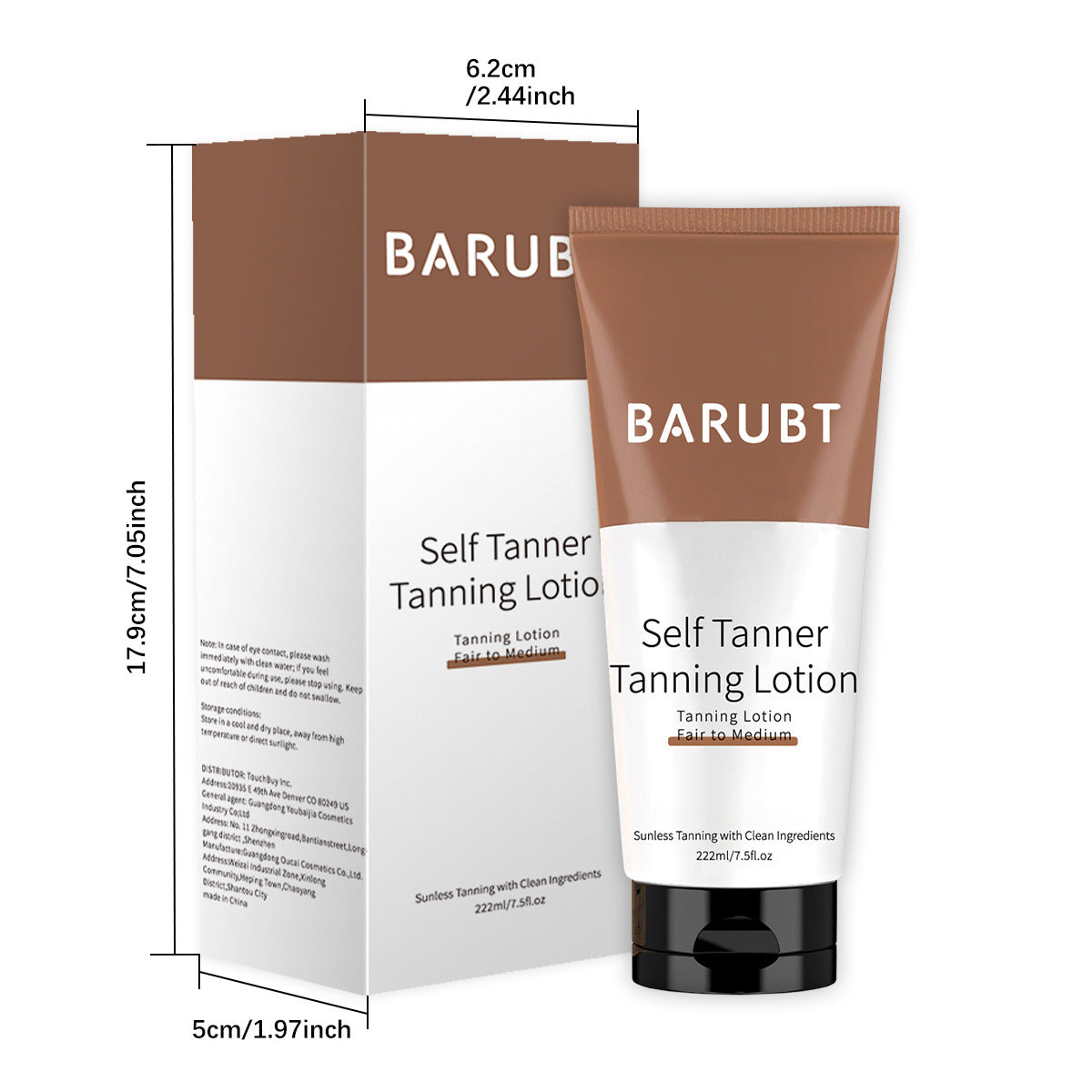 Self-drying Sun Tanning Body Lotion